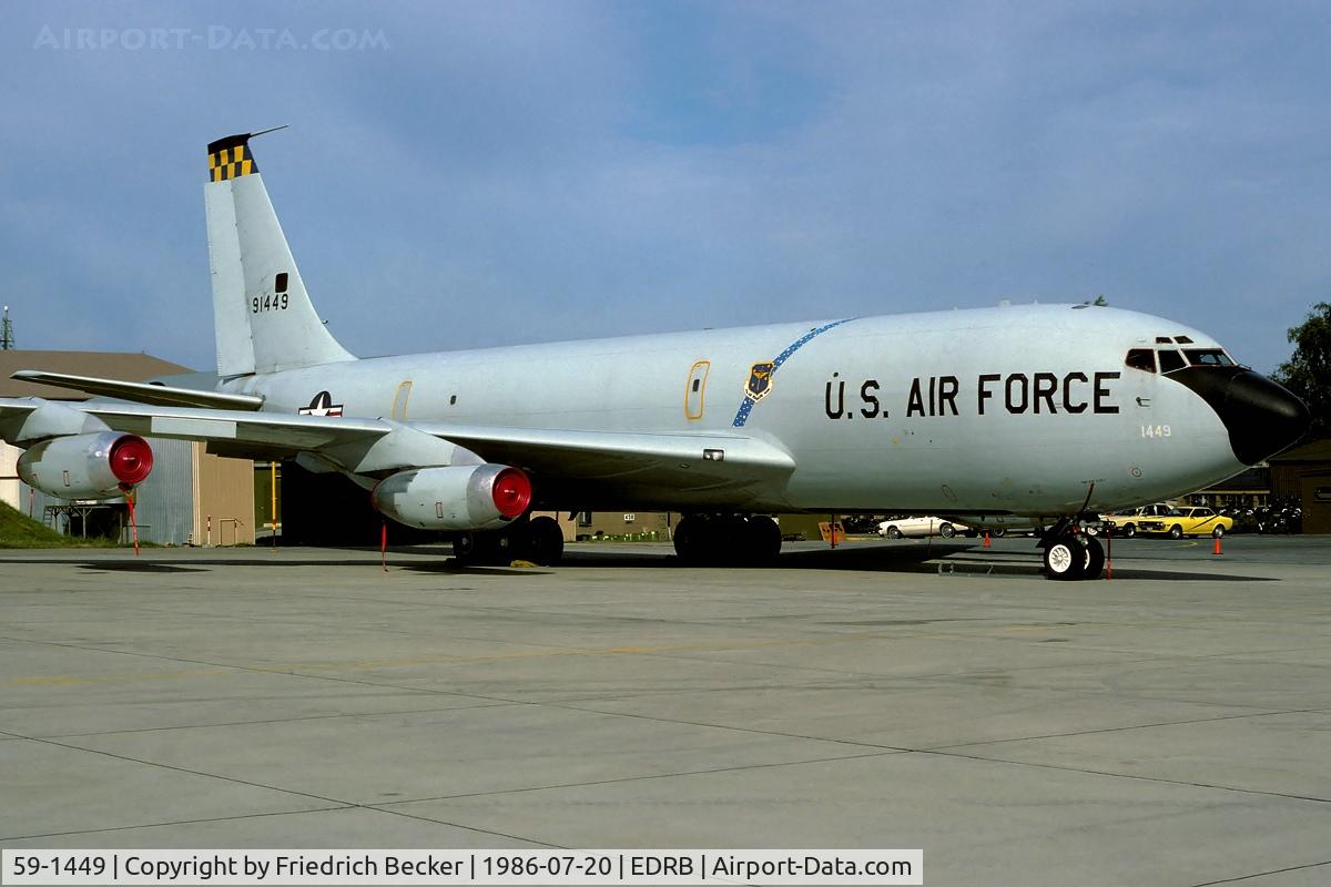 59-1449, 1959 Boeing KC-135A Stratotanker C/N 17937, static display at the Bitburg AB open house 1986