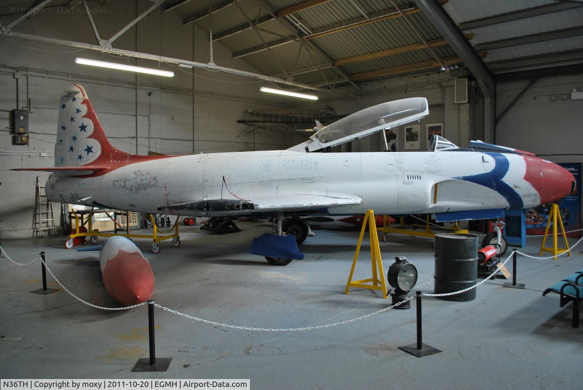 N36TH, Canadair T-33AN Silver Star 3 C/N T33-231, Canadair CT-133 Silver Star at the History of RAF Manston museum.