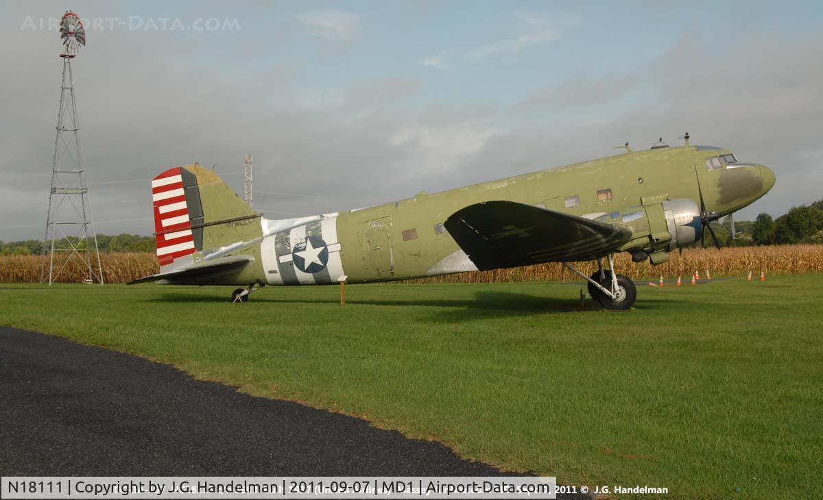 N18111, 1935 Douglas DC-3A-197 C/N 1983, at Massey Air Museum MD