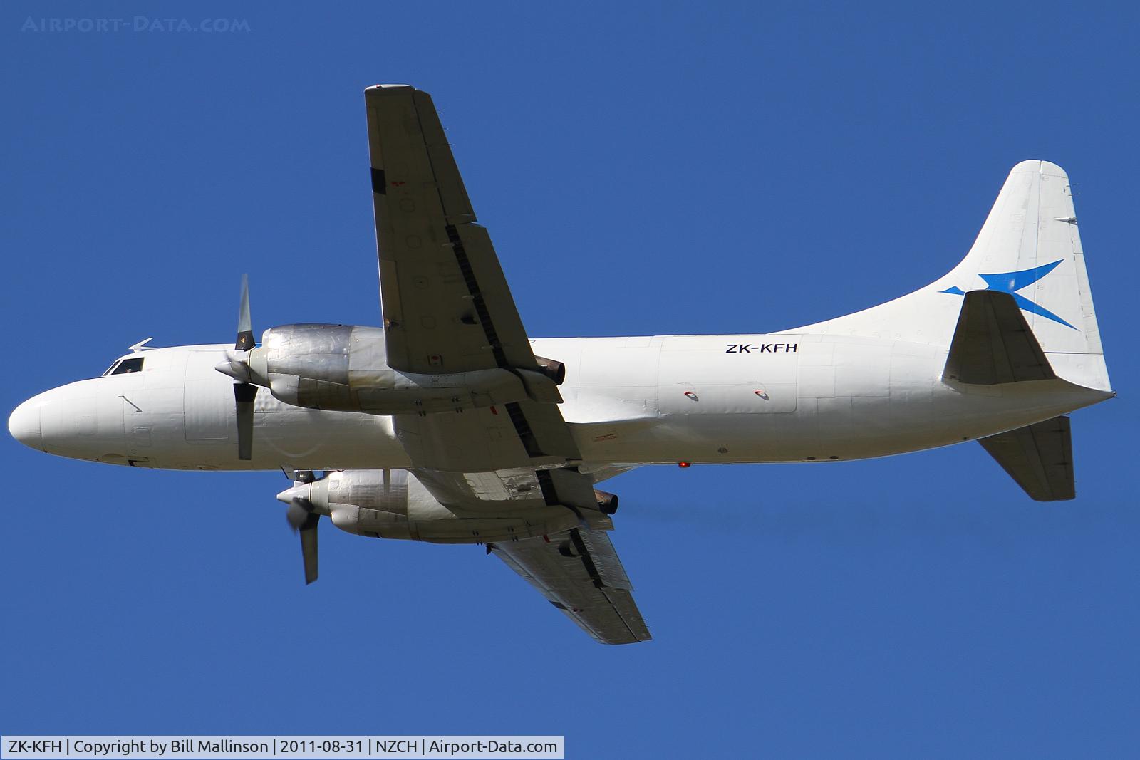 ZK-KFH, Convair 580(F) C/N 42, away from 02