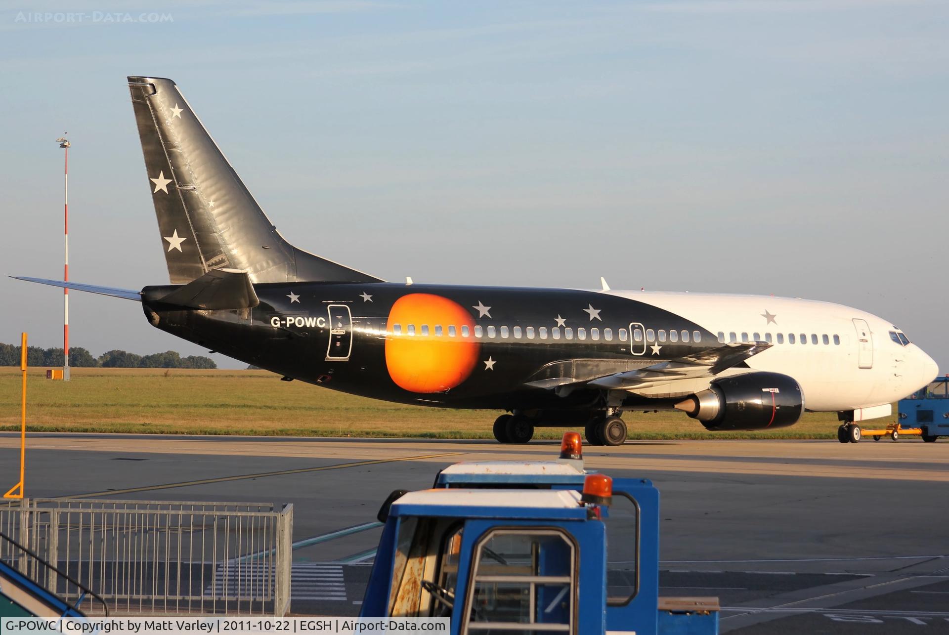 G-POWC, 1991 Boeing 737-33A(QC) C/N 25402, Being towed to KLM engineering.