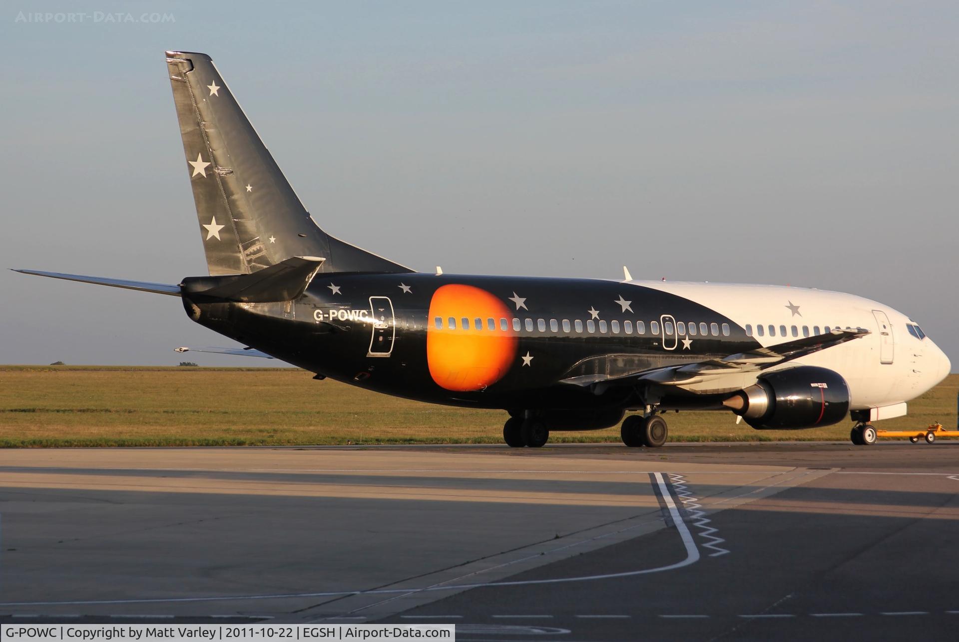 G-POWC, 1991 Boeing 737-33A(QC) C/N 25402, Being towed to KLM engineering.