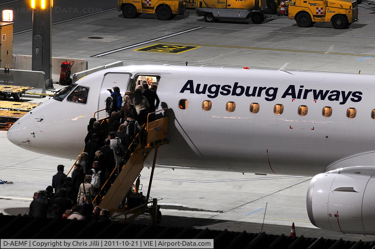D-AEMF, 2009 Embraer 190AR (ERJ-190-100IGW) C/N 19000310, Augsburg Airways
