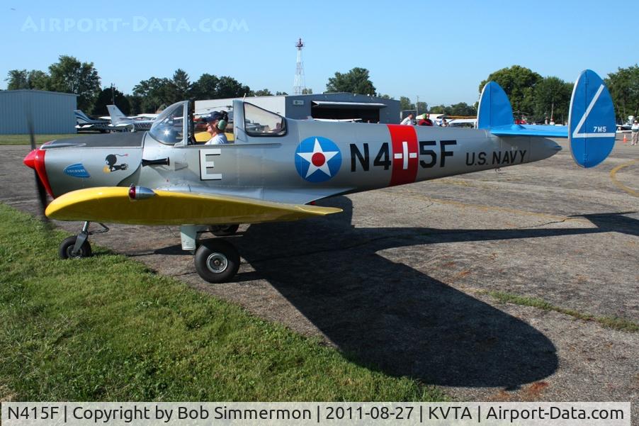 N415F, 1946 Erco 415C Ercoupe C/N 4026, Arriving at the EAA fly-in - Newark, Ohio