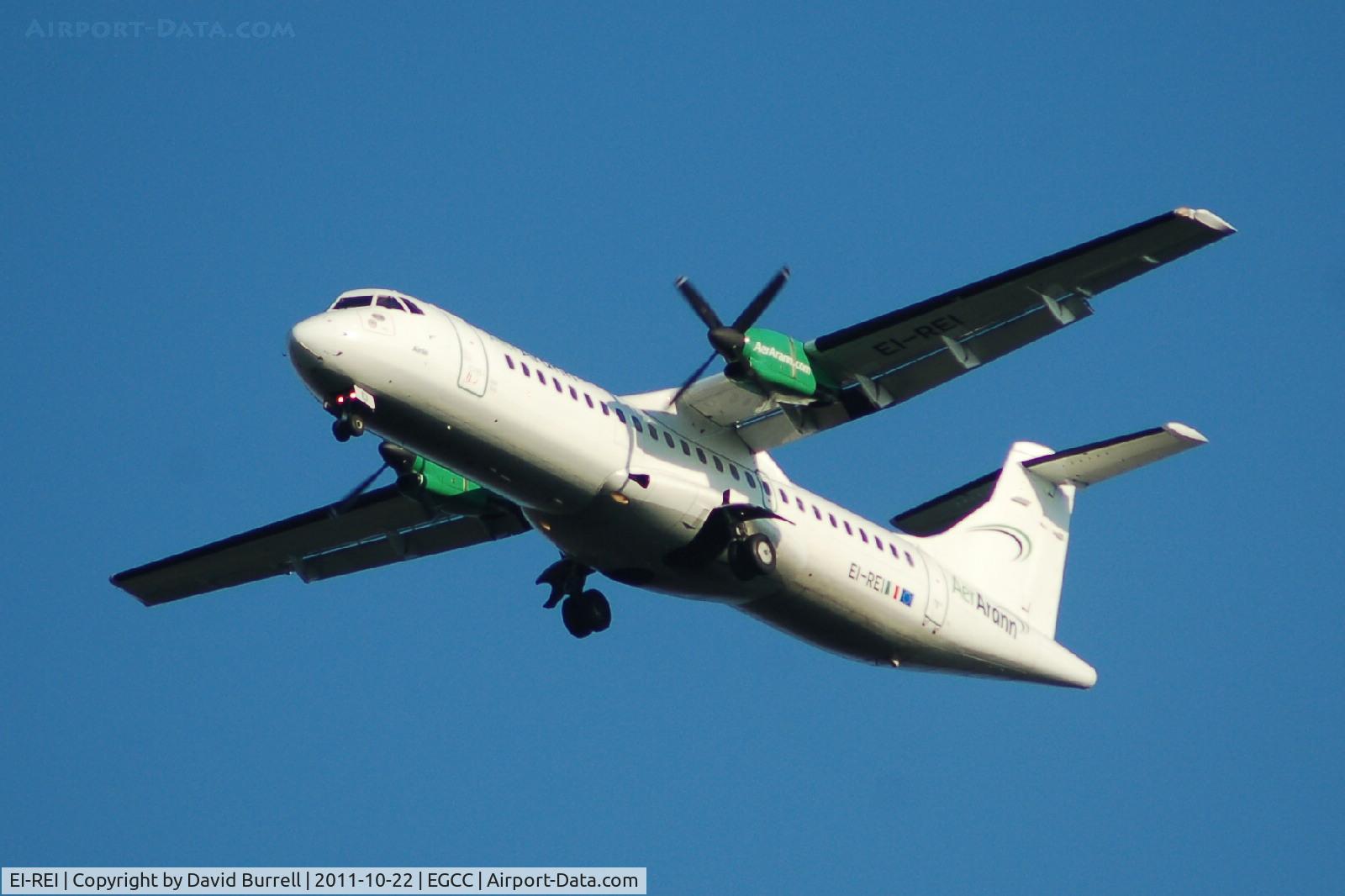 EI-REI, 1991 ATR 72-201 C/N 267, Aer Arann 1991 ATR 72-201 on approach Manchester Airport