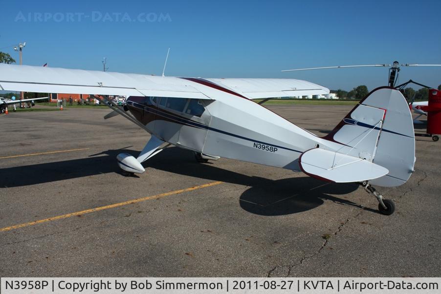 N3958P, 1956 Piper PA-22-150 Tri-Pacer C/N 22-3636, At the EAA fly-in - Newark, Ohio