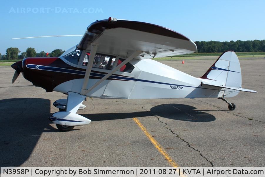 N3958P, 1956 Piper PA-22-150 Tri-Pacer C/N 22-3636, At the EAA fly-in - Newark, Ohio