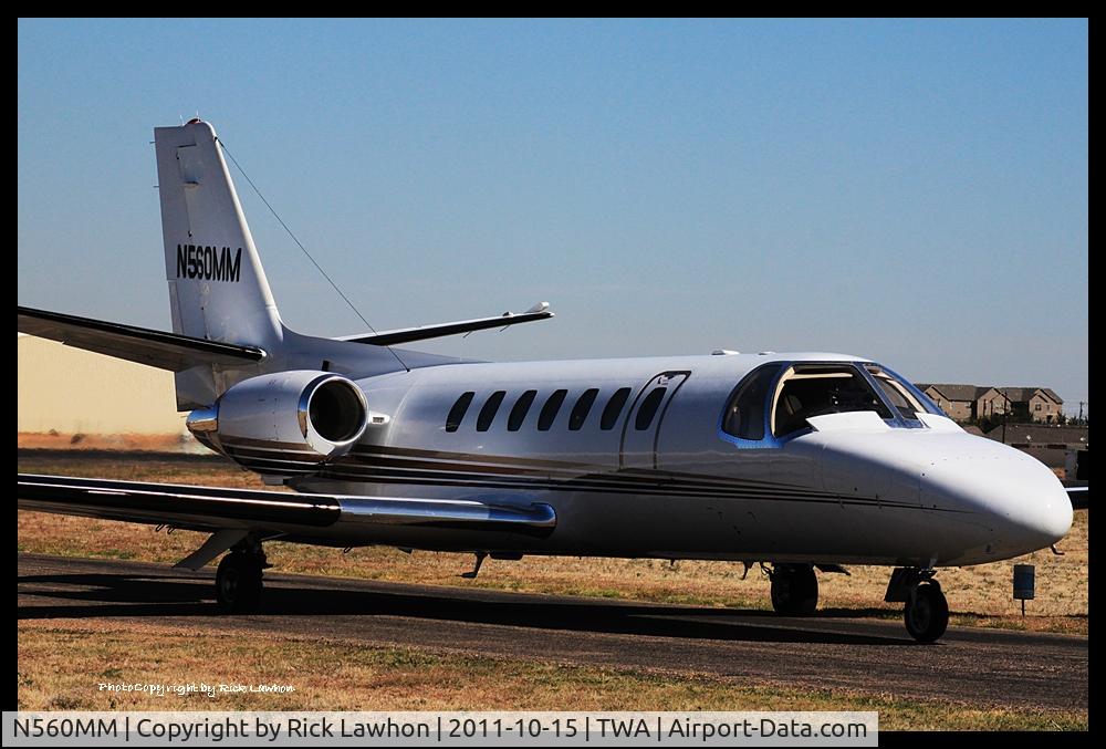 N560MM, 1993 Cessna 560 C/N 5600228, N560MM, 1993 Cessna 560 at Tradewinds Airport, Amarillo, Texas