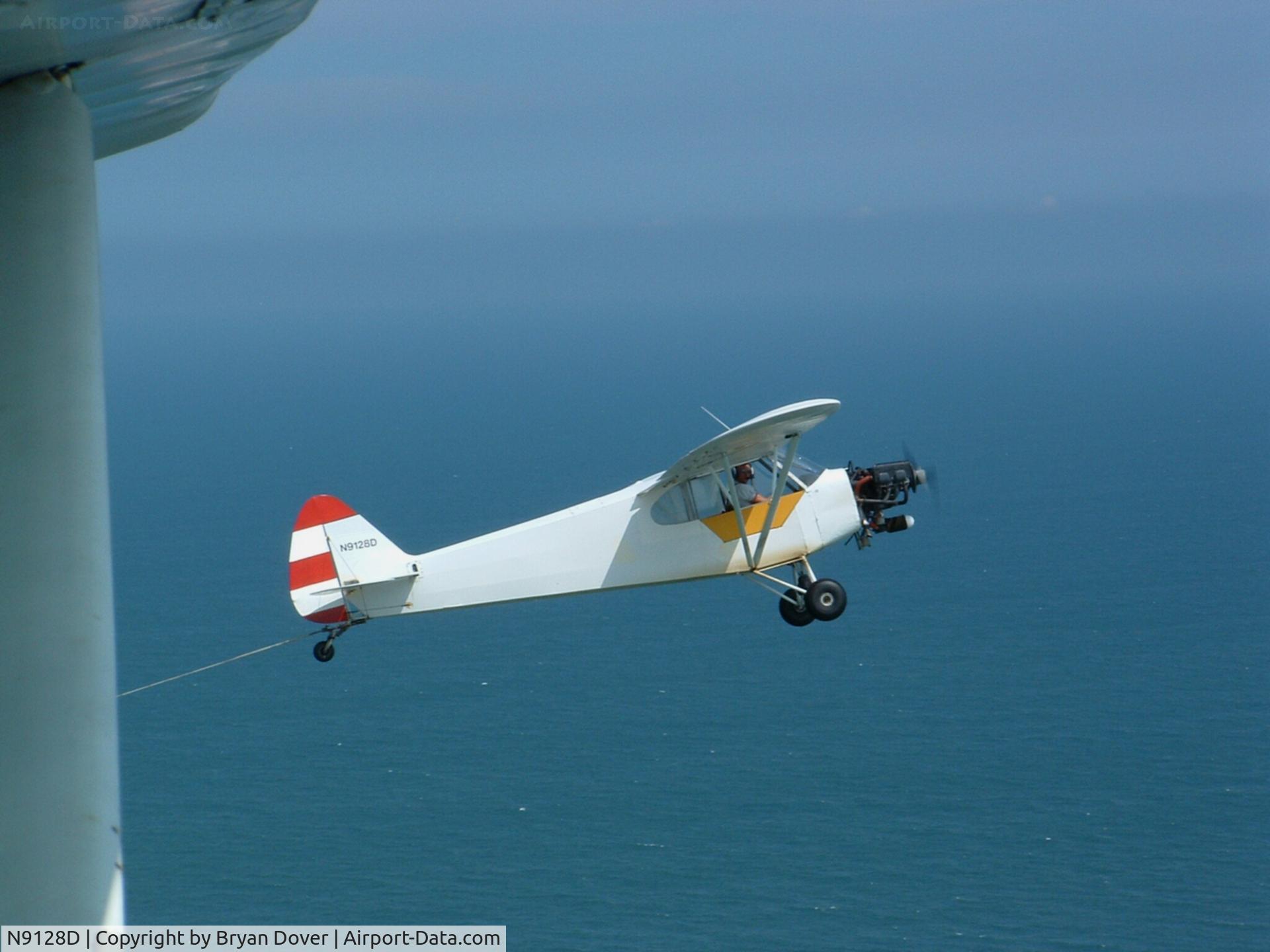 N9128D, Piper PA-18-150 Super Cub C/N 18-6509, Sky Signs LLC - Banner tow along Myrtle Beach, SC