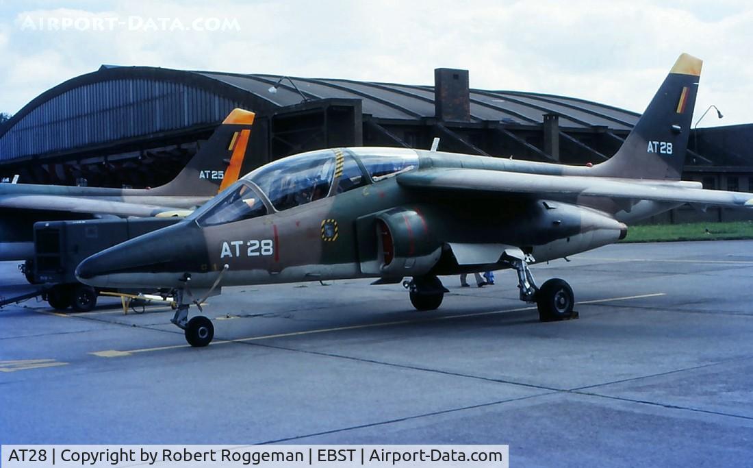 AT28, Dassault-Dornier Alpha Jet 1B C/N B28/1131, 1980's.