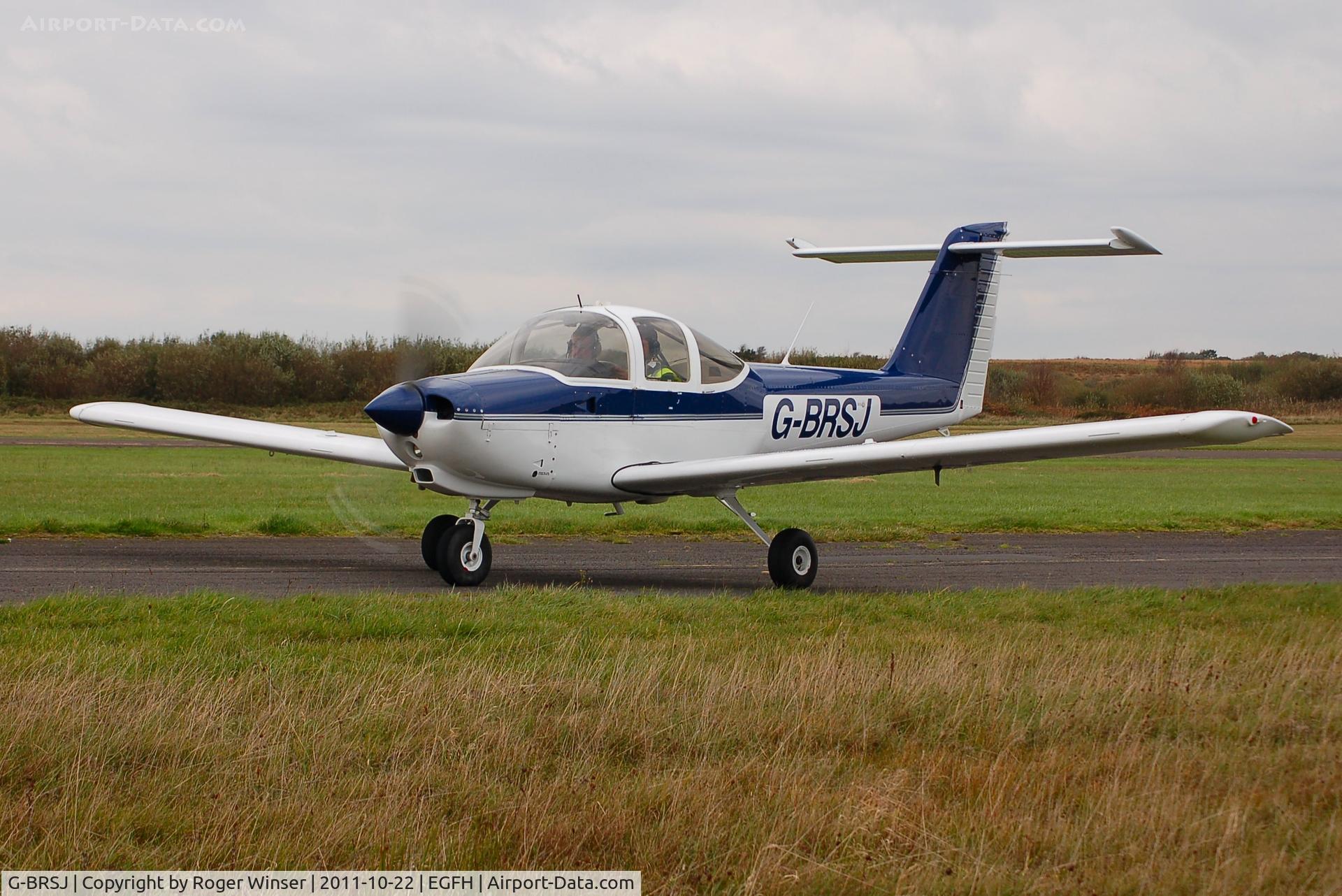 G-BRSJ, 1981 Piper PA-38-112 Tomahawk Tomahawk C/N 38-81A0044, Cambrian Flying Club Tomahawk in it's new colour scheme.