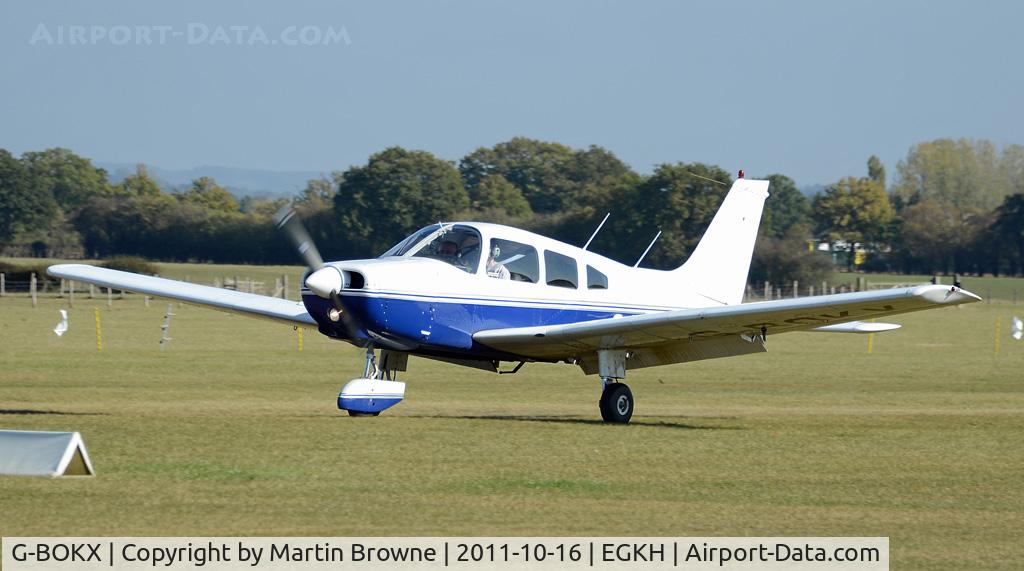 G-BOKX, 1978 Piper PA-28-161 Cherokee Warrior II C/N 28-7816680, SHOT AT HEADCORN
