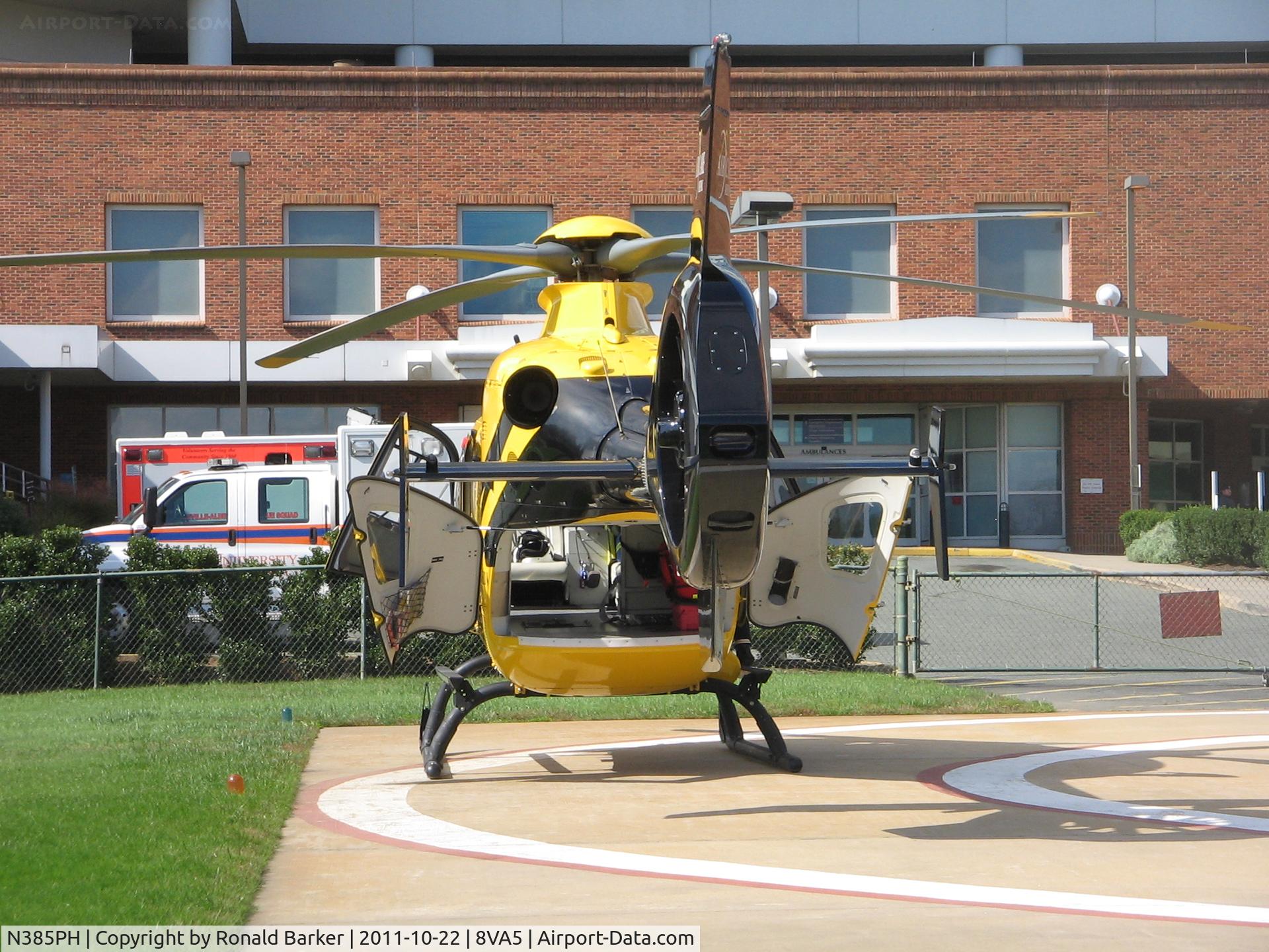 N385PH, 2008 Eurocopter EC-135P-2+ C/N 0670, UVA Hospital