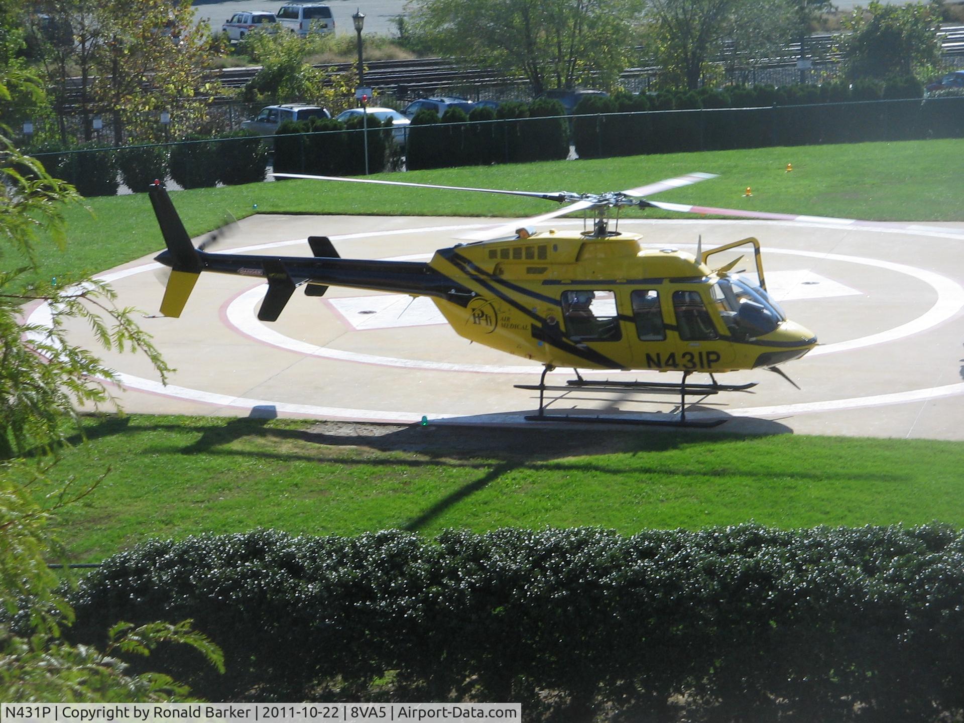 N431P, Bell 407 C/N 53857, UVA Hospital