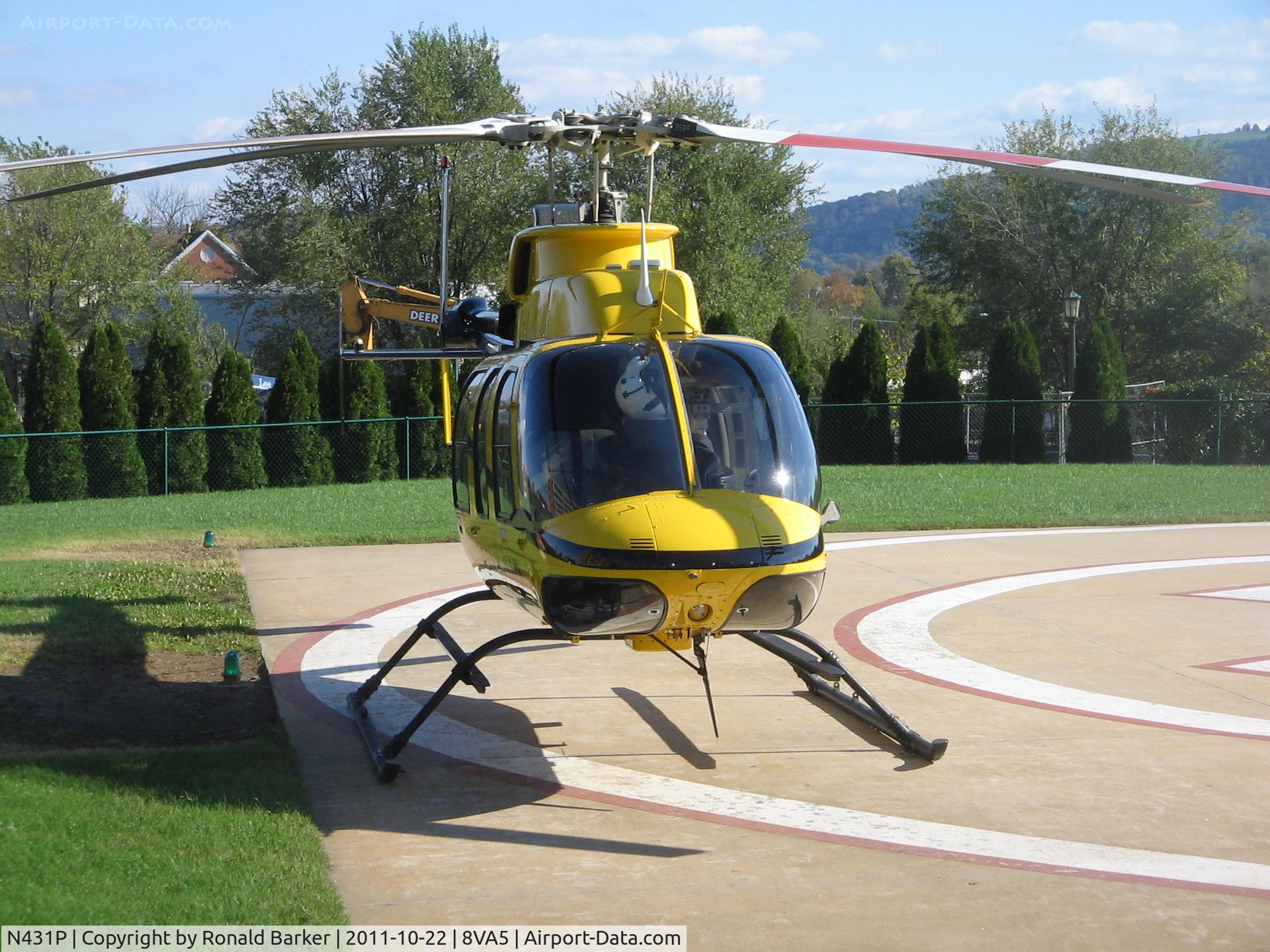 N431P, Bell 407 C/N 53857, UVA Hospital