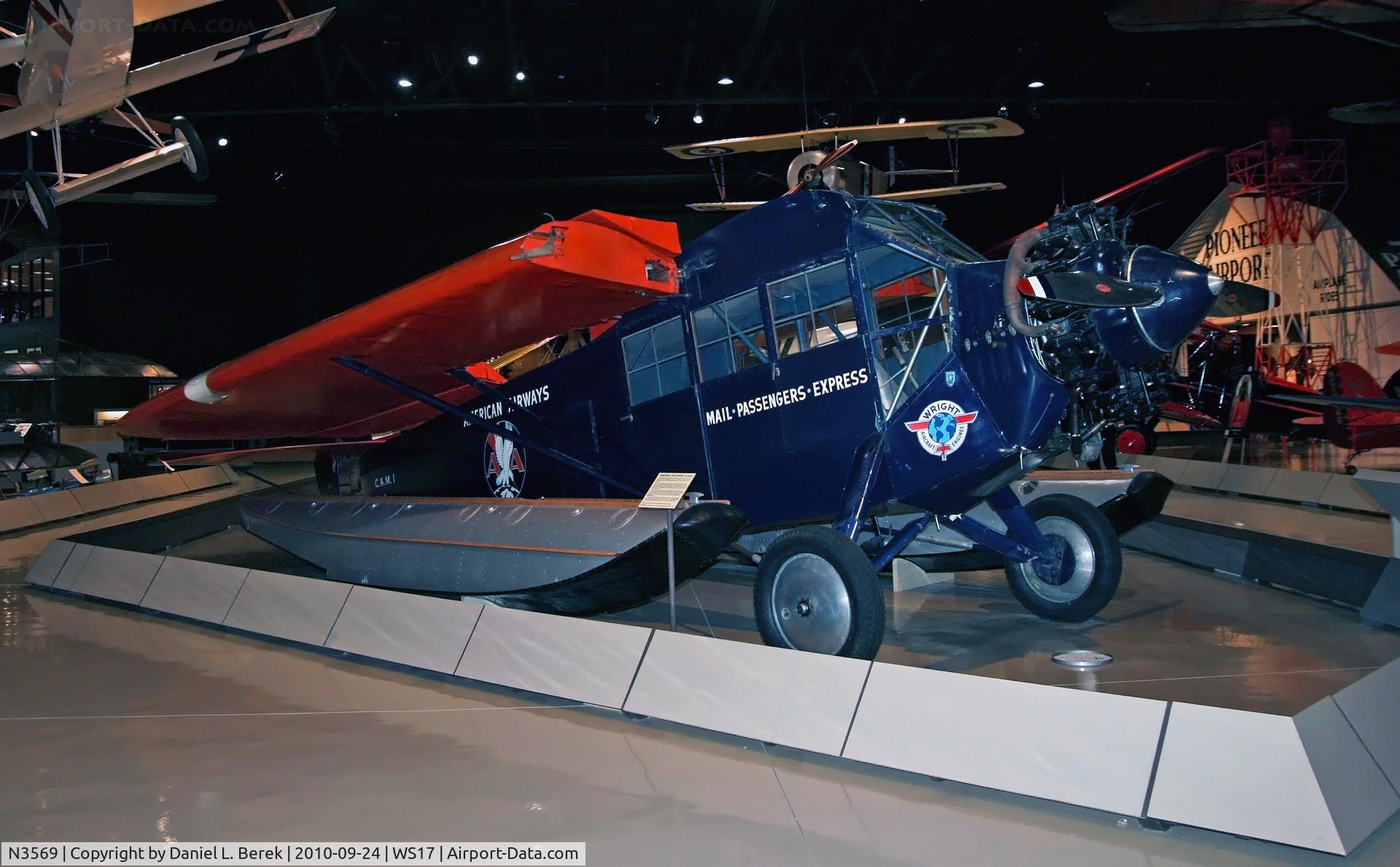 N3569, 1929 Fairchild FC-2-W2 C/N 35, This, the oldest Fairchild in existence, was restored by Herb Harcom in 1963 and donated to the EAA six years later.
