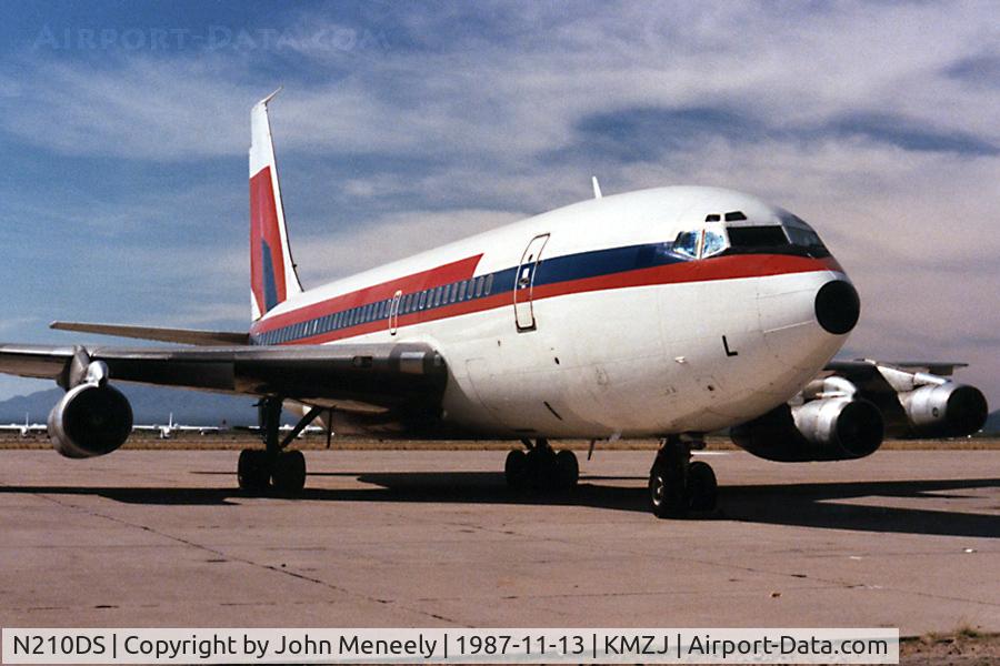 N210DS, 1961 Boeing 720-047B C/N 18167, ex-Air Malta, in storage.