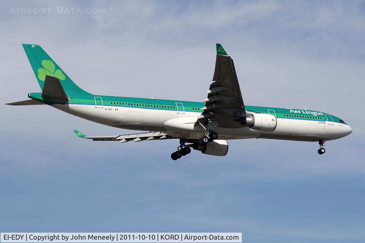 EI-EDY, 2009 Airbus A330-302 C/N 1025, Arrival from Dublin. Short final for 10.