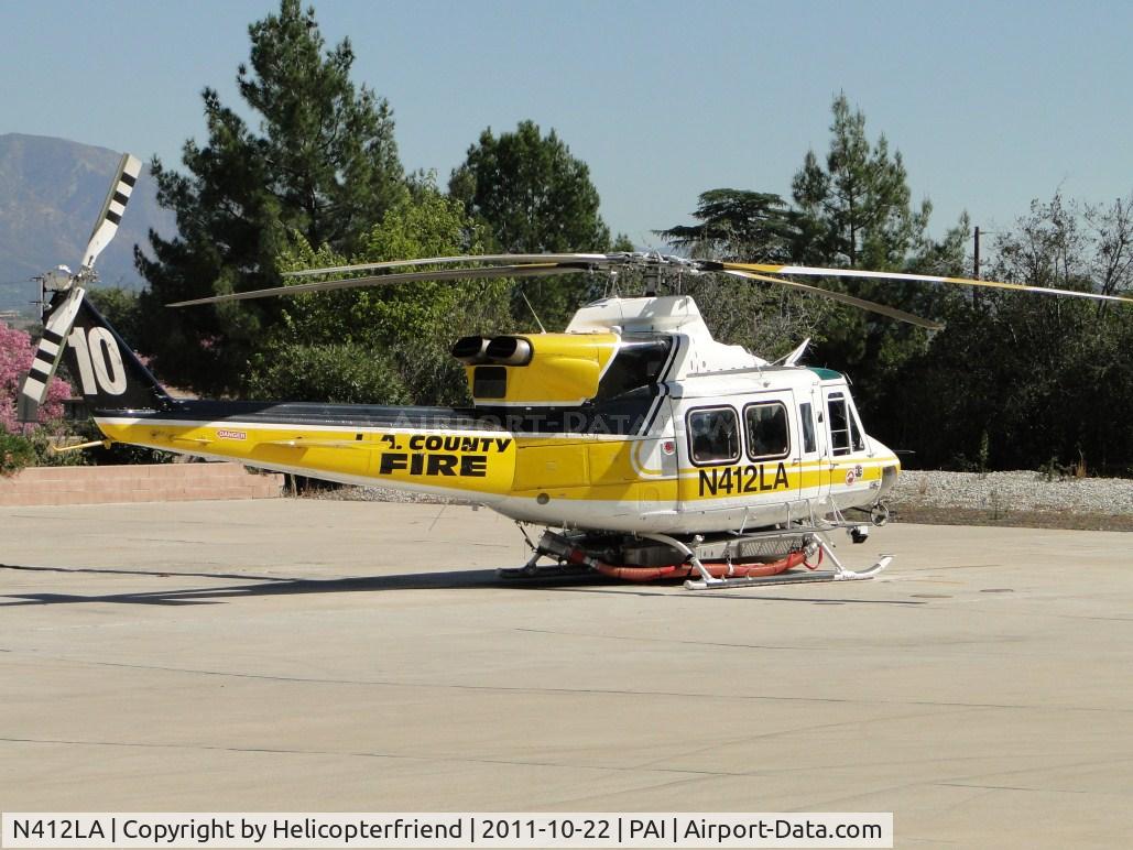 N412LA, 1981 Bell 412 C/N 33061, LACO Copter 10 is Command Ship and fire fighter
