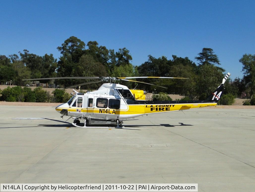 N14LA, 2005 Bell 412EP C/N 36393, Parked waiting for a callout