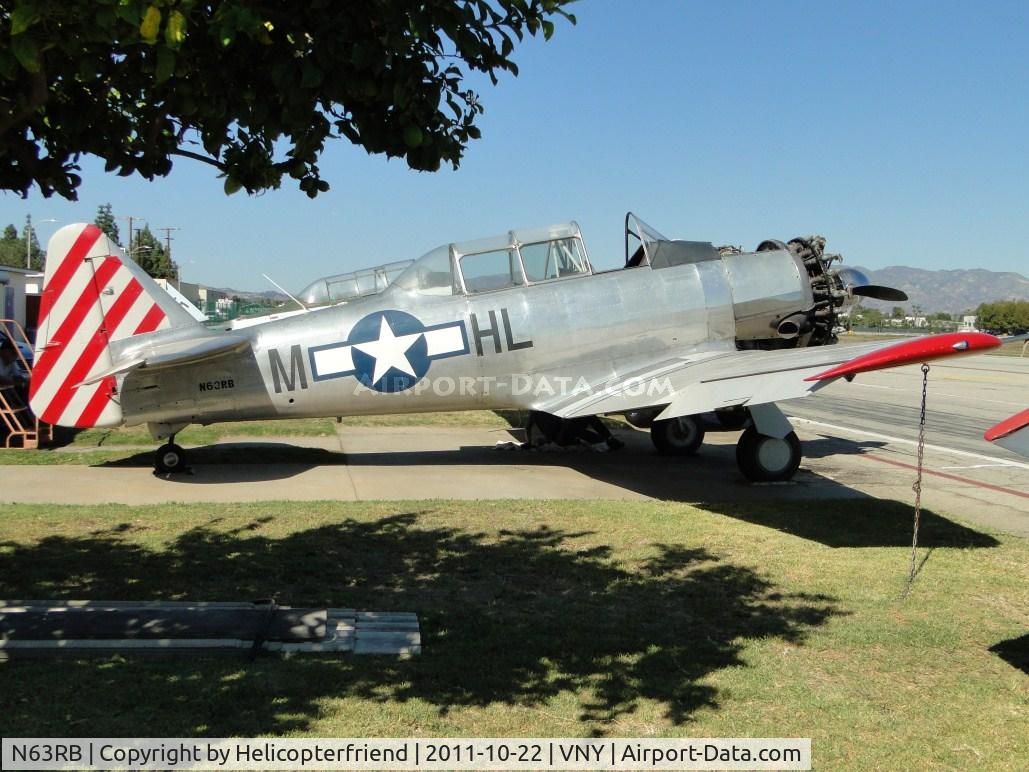 N63RB, 1944 North American AT-6D C/N 44-81494 (121-42216), Parked at Condor Squadron