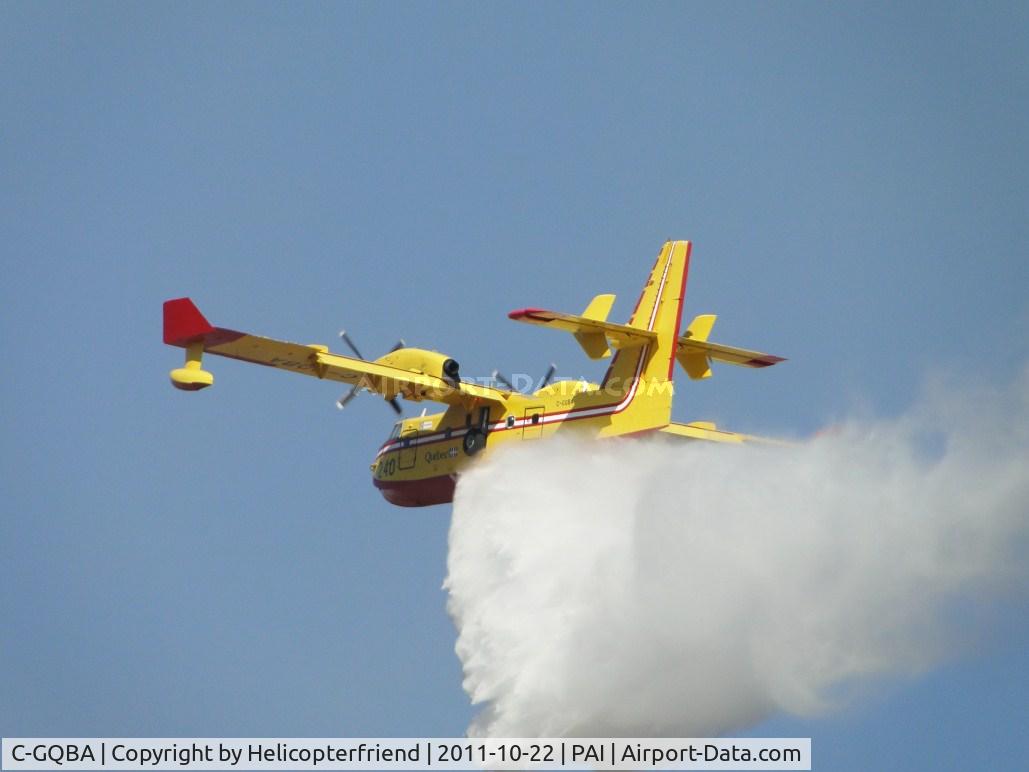C-GQBA, 1995 Canadair CL-215-6B11 CL-415 C/N 2005, Dropping water on the 