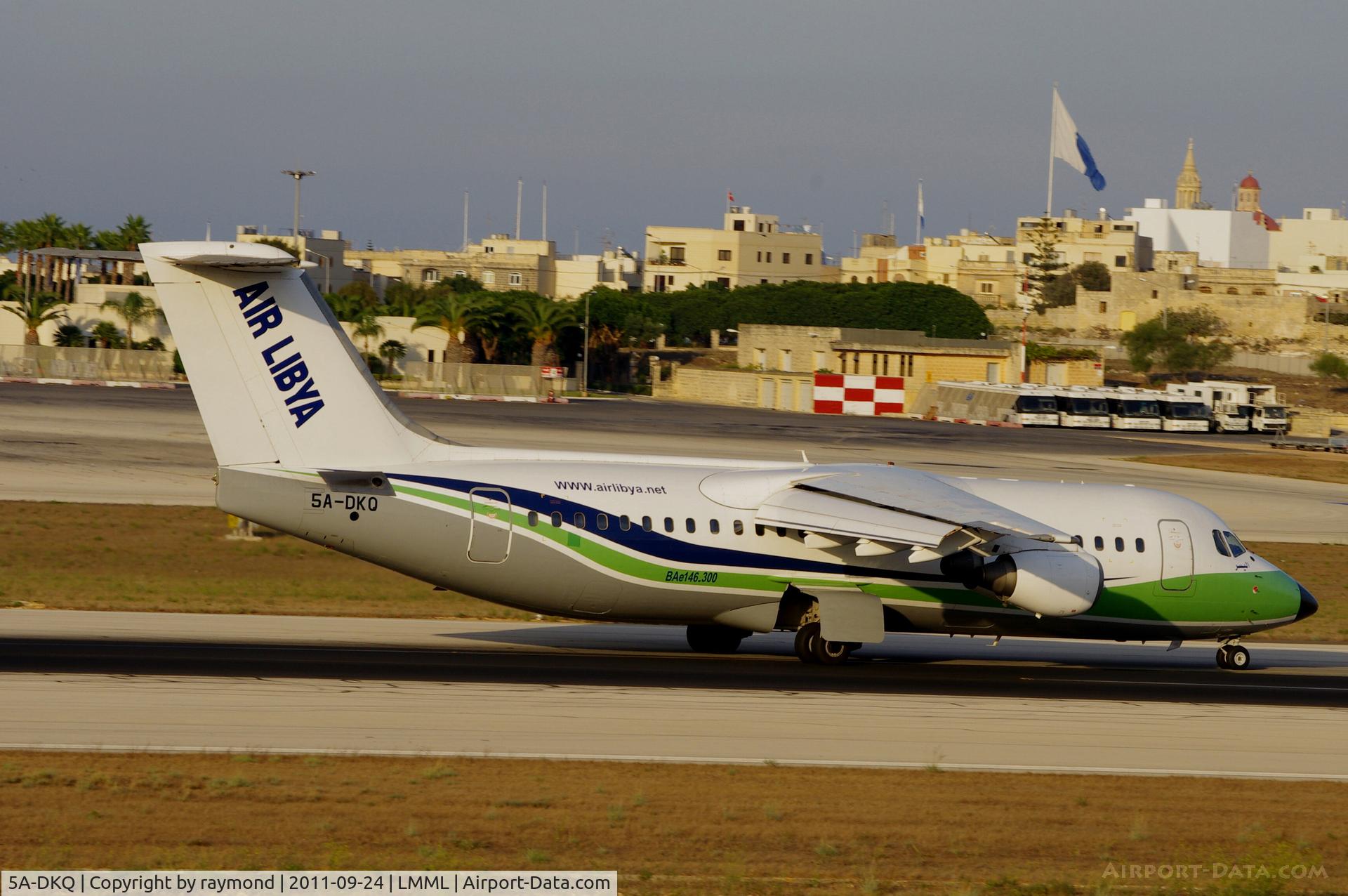 5A-DKQ, 1991 British Aerospace BAe.146-300 C/N E3191, Bae146 5A-DKQ Air Libya 24-9-11