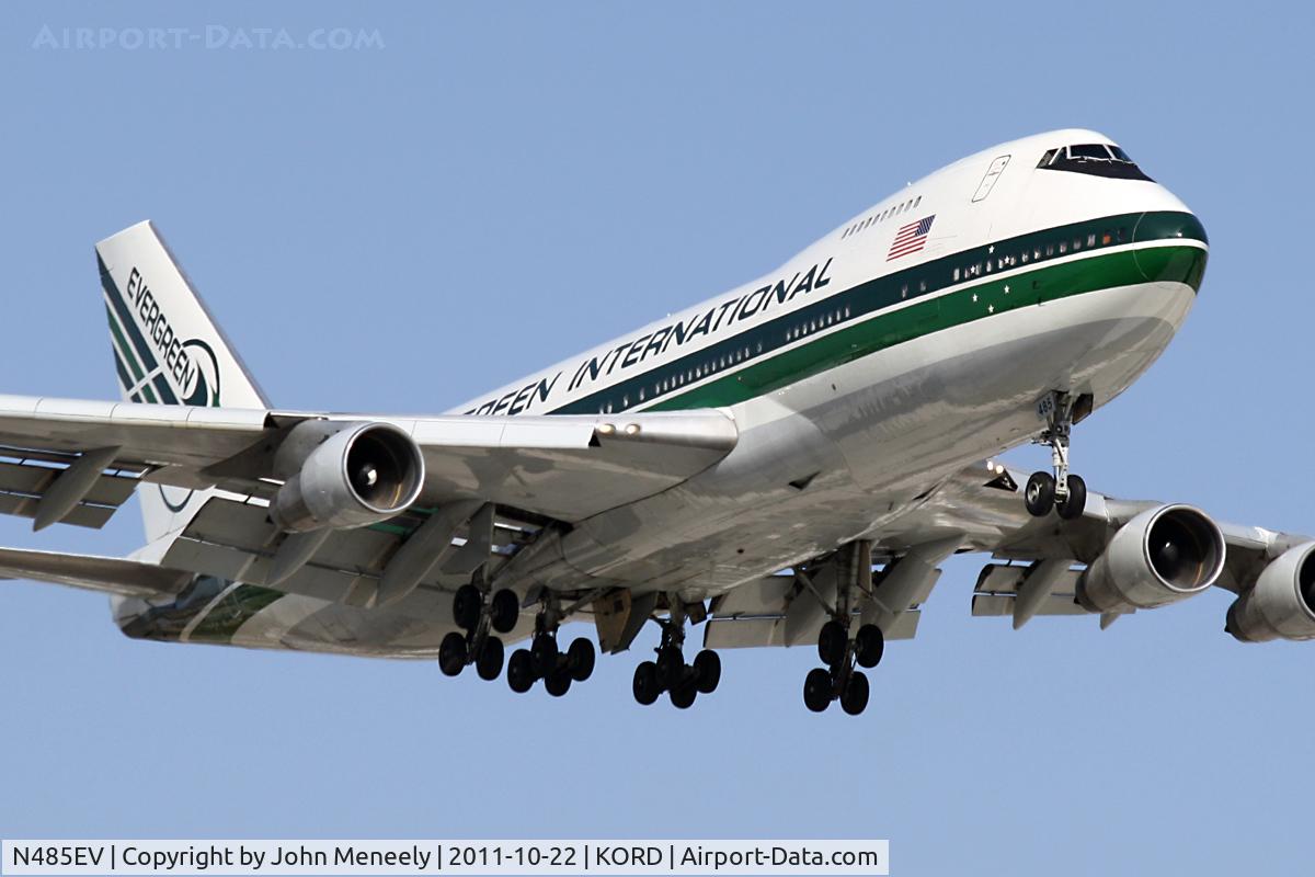 N485EV, 1973 Boeing 747-212B C/N 20712, Short final for 14R at ORD