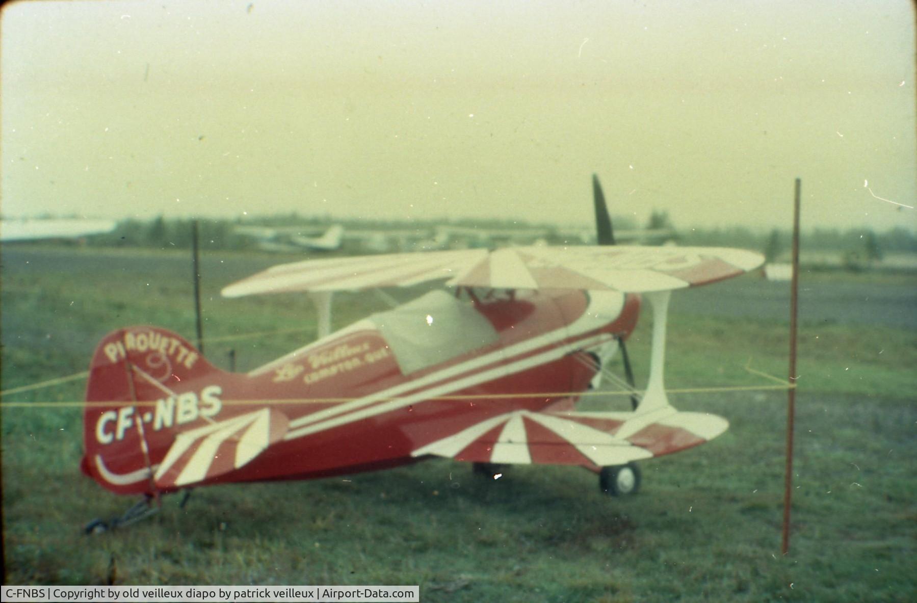 C-FNBS, 1969 Pitts S-1C Special C/N LV1003, my grand father leo veilleux. story sais he built this kit plane. picture taken at is personal airport compton quebec