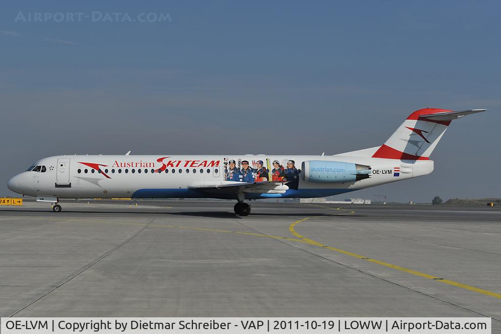 OE-LVM, 1991 Fokker F100 (F-28-0100) C/N 11361, Austrian Arrows Fokker 100
