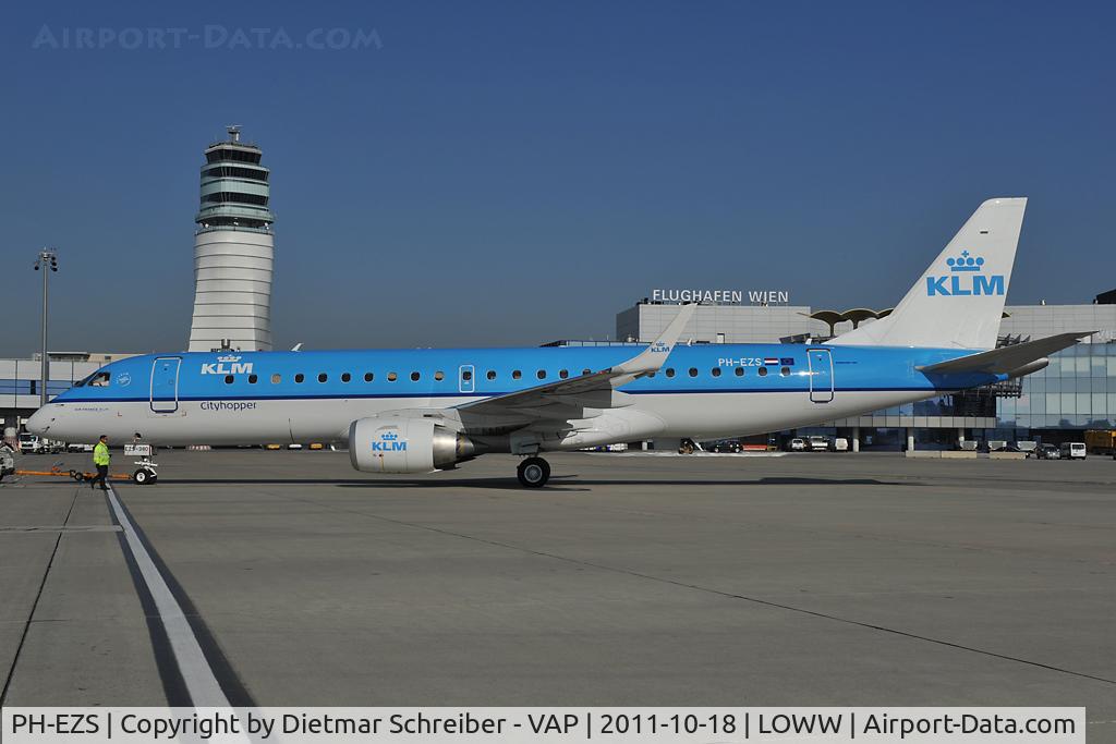 PH-EZS, 2010 Embraer 190LR (ERJ-190-100LR) C/N 19000380, KLM Embraer 190