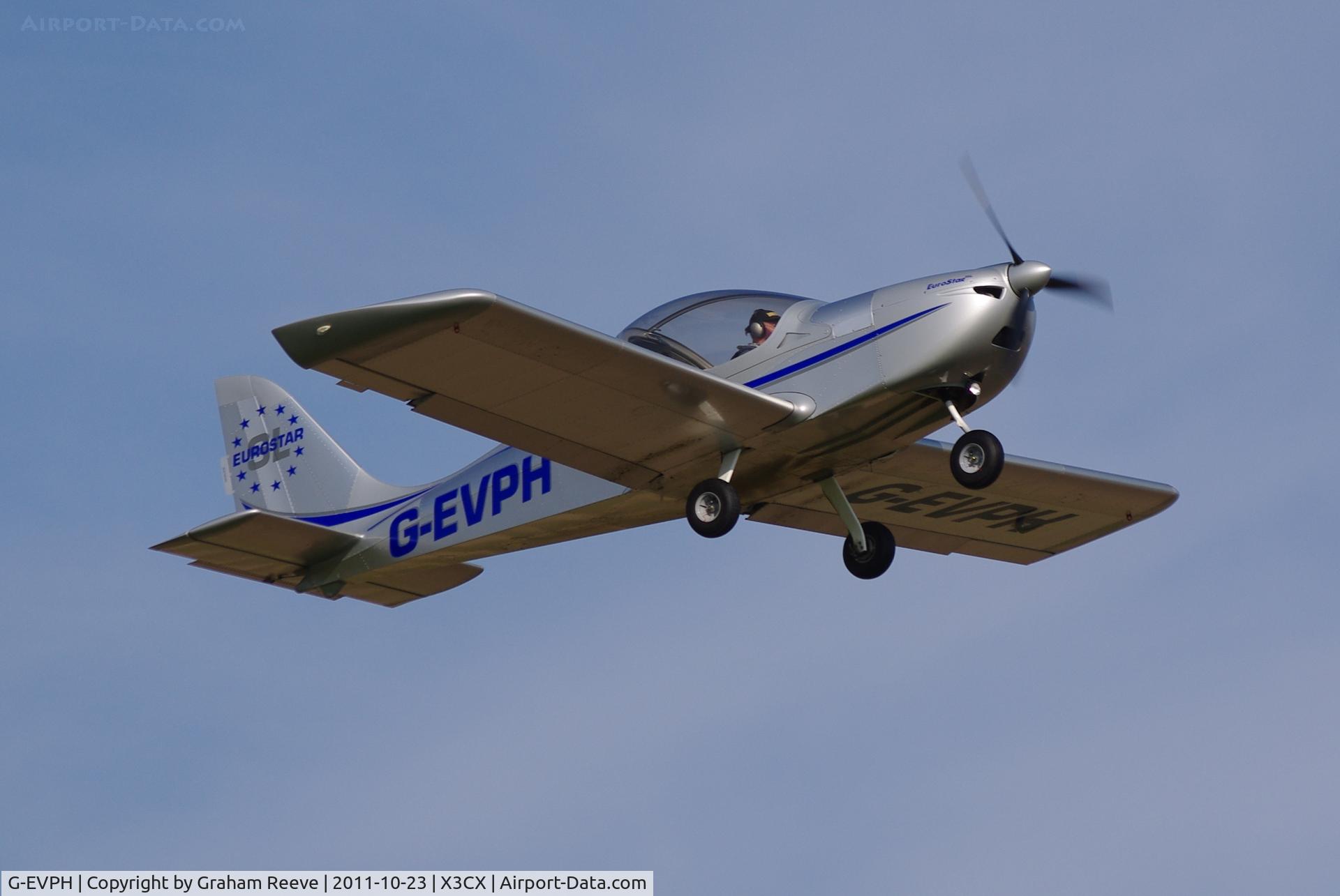 G-EVPH, 2009 Aerotechnik EV-97 Eurostar SL C/N LAA 315B-14951, Just taken off.