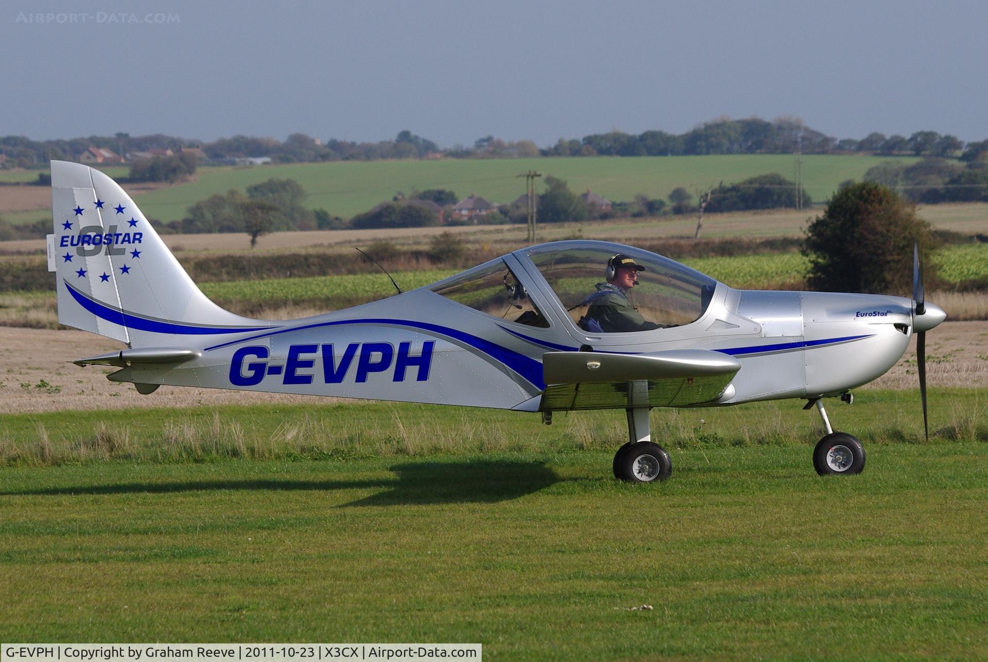G-EVPH, 2009 Aerotechnik EV-97 Eurostar SL C/N LAA 315B-14951, Just laded.
