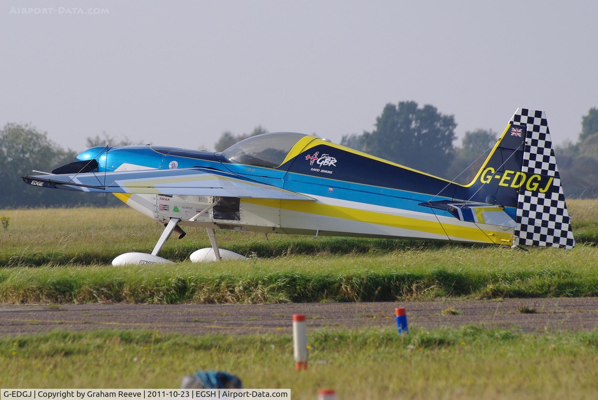 G-EDGJ, Zivko Edge 360 C/N MCK002, Parked at Norwich.