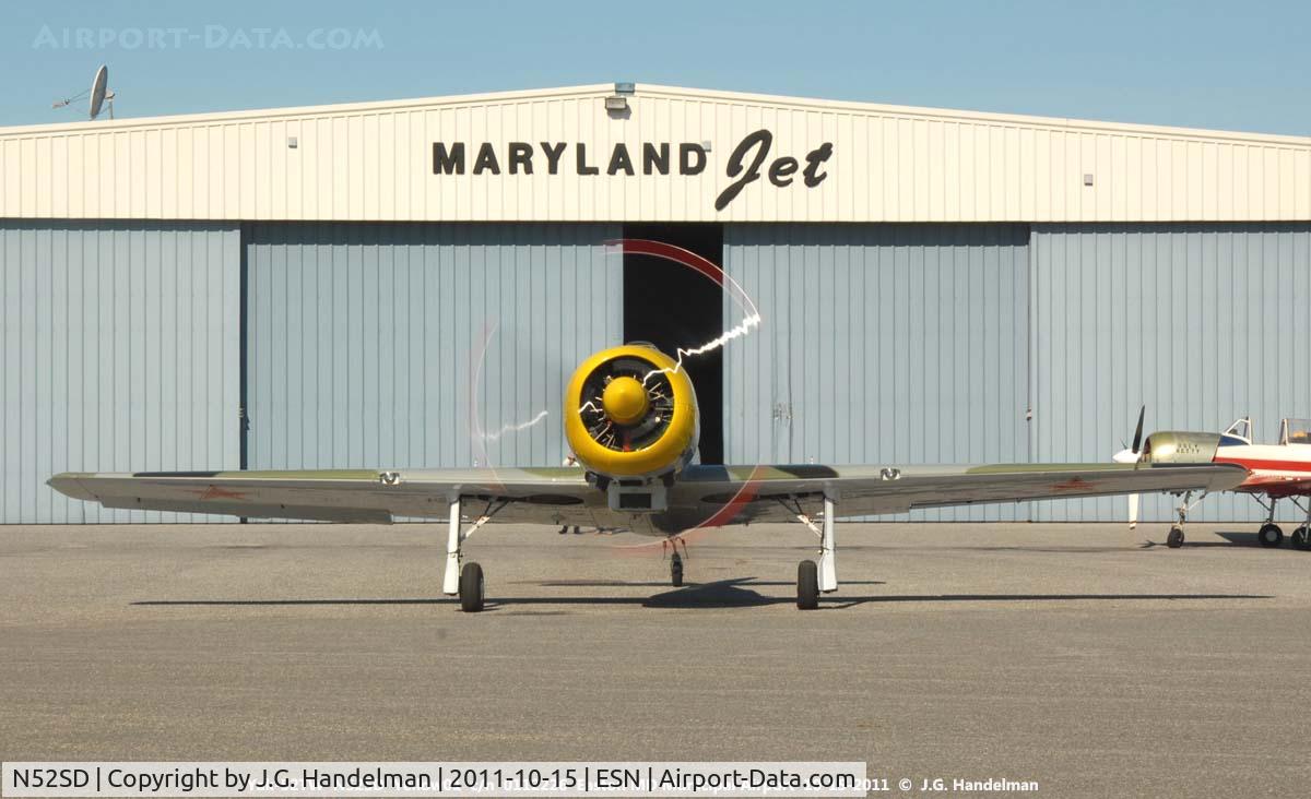 N52SD, 2001 Yakovlev (Aerostar) Yak-52TW C/N 0112226, at Easton MD