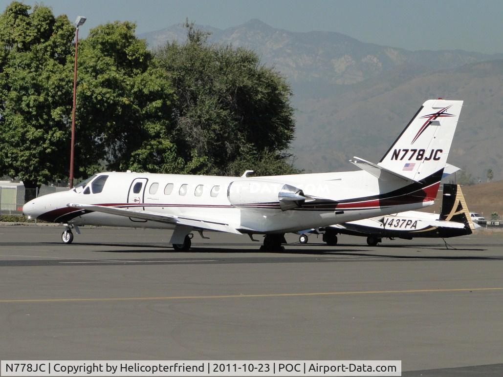 N778JC, 1981 Cessna 551 Citation II/SP C/N 551-0369, Parked in transient parking