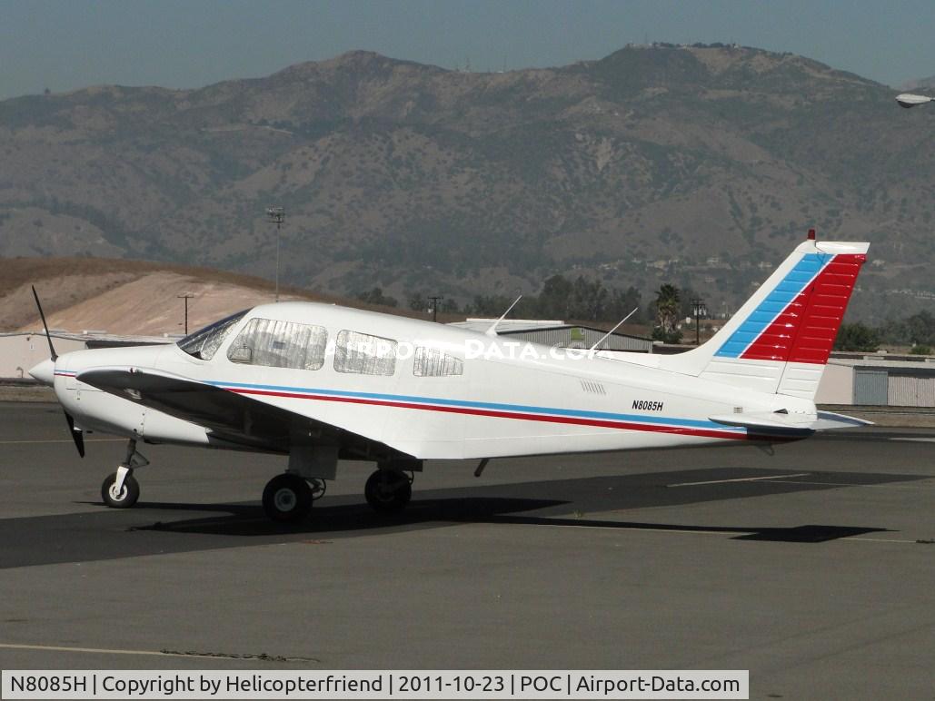 N8085H, 1979 Piper PA-28-161 C/N 28-8016067, Shielded and parked in transient parking