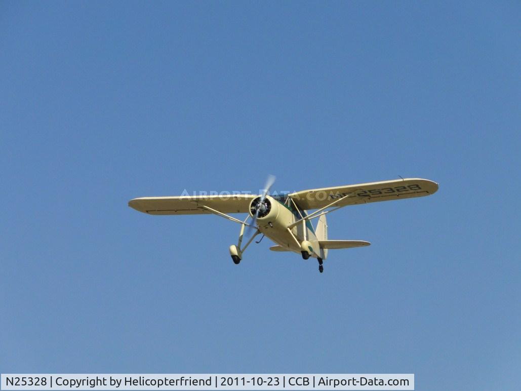 N25328, 1940 Fairchild 24W-40 C/N W40-114, Airbourne and climbing out werstbound
