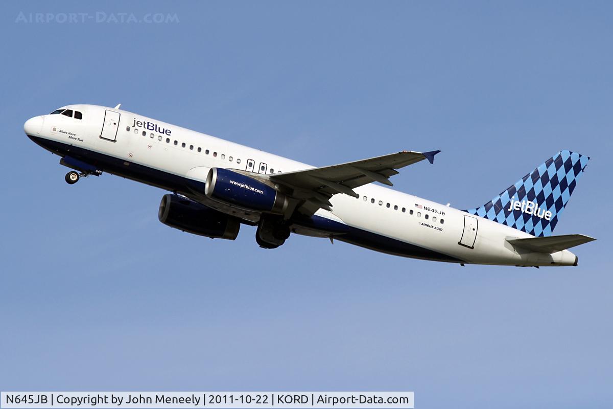 N645JB, 2006 Airbus A320-232 C/N 2900, 22L departure