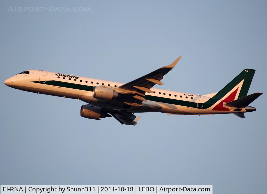EI-RNA, 2011 Embraer 190LR (ERJ-190-100LR) C/N 19000470, Taking off from rwy 32R