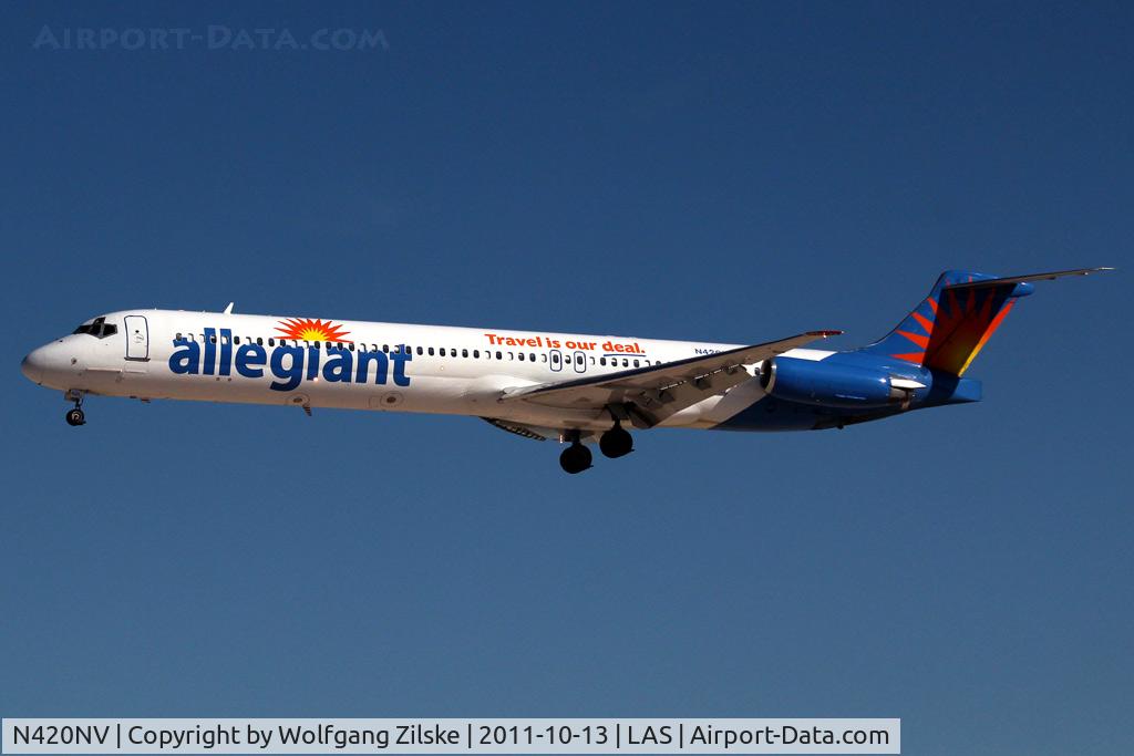N420NV, 1986 McDonnell Douglas MD-82(DC-9-82) C/N 49424, visitor