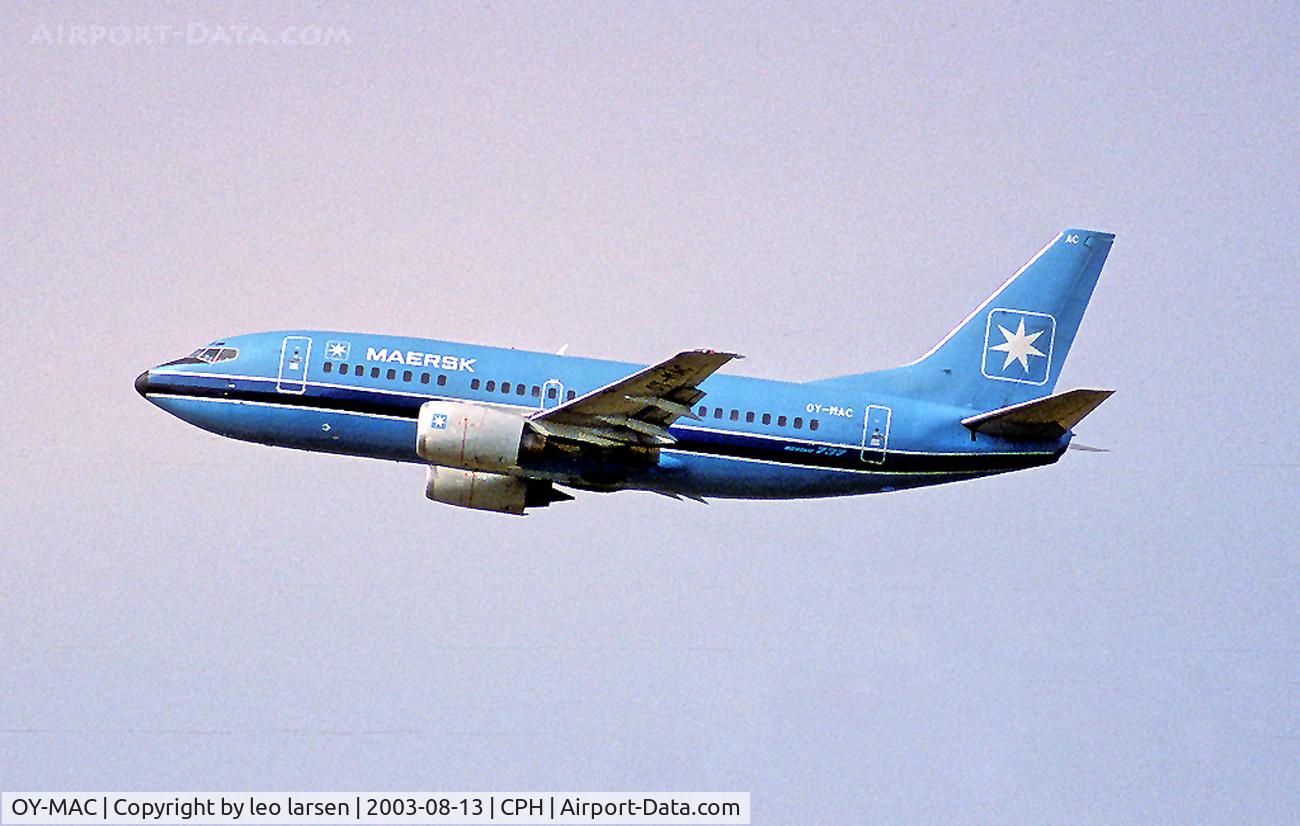 OY-MAC, 1990 Boeing 737-5L9 C/N 24859, CPH Kastrup 13.8.03