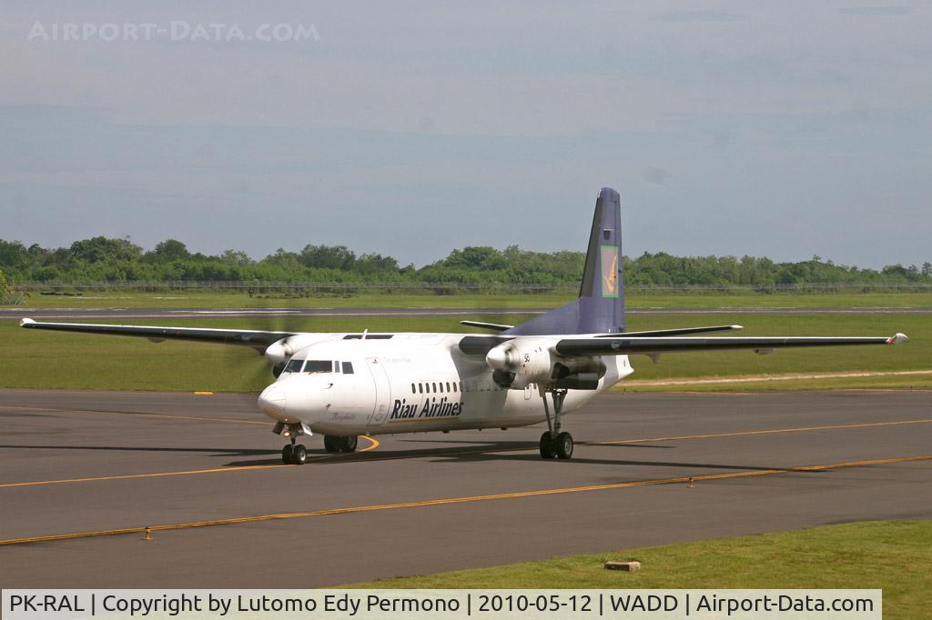PK-RAL, 1993 Fokker 50 C/N 20282, Riau Airlines