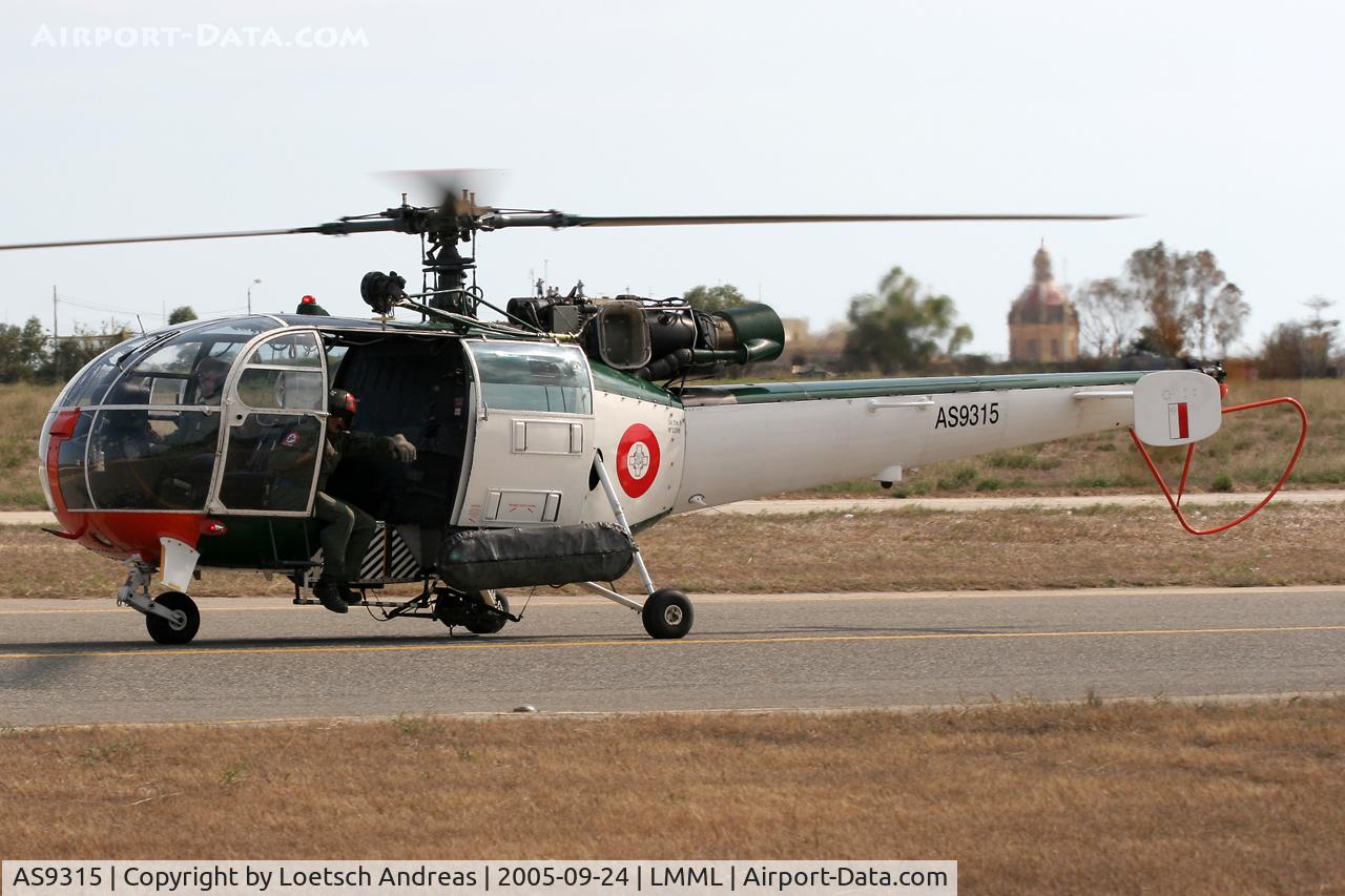 AS9315, Aerospatiale SA-316B Alouette III C/N 2288, on taxiway