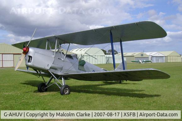 G-AHUV, 1939 De Havilland DH-82A Tiger Moth II C/N 3894, De Havilland DH-82A Tiger Moth, Fishburn Airfield, August 2011.