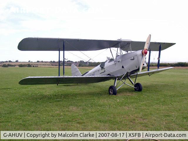 G-AHUV, 1939 De Havilland DH-82A Tiger Moth II C/N 3894, De Havilland DH-82A Tiger Moth, Fishburn Airfield, August 2011.
