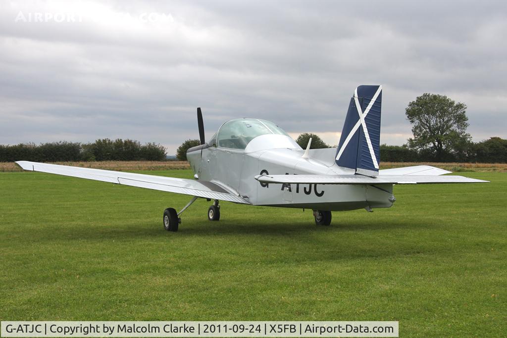 G-ATJC, 1965 Victa Airtourer 100 C/N 125, Victa Air Tourer, Fishburn Airfield, September 2011.