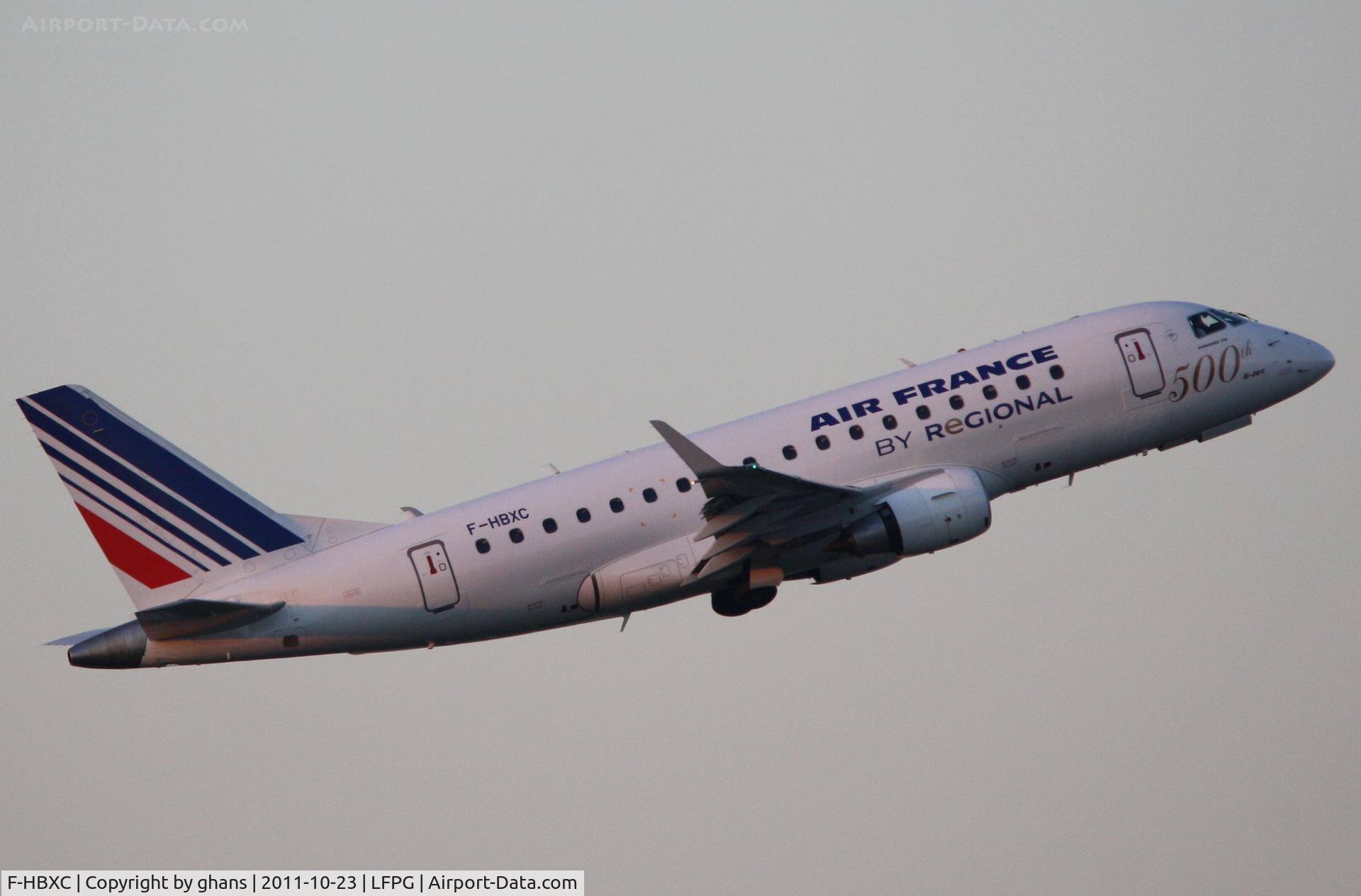F-HBXC, 2008 Embraer 170ST (ERJ-170-100ST) C/N 17000263, Britair 500th E-Jet