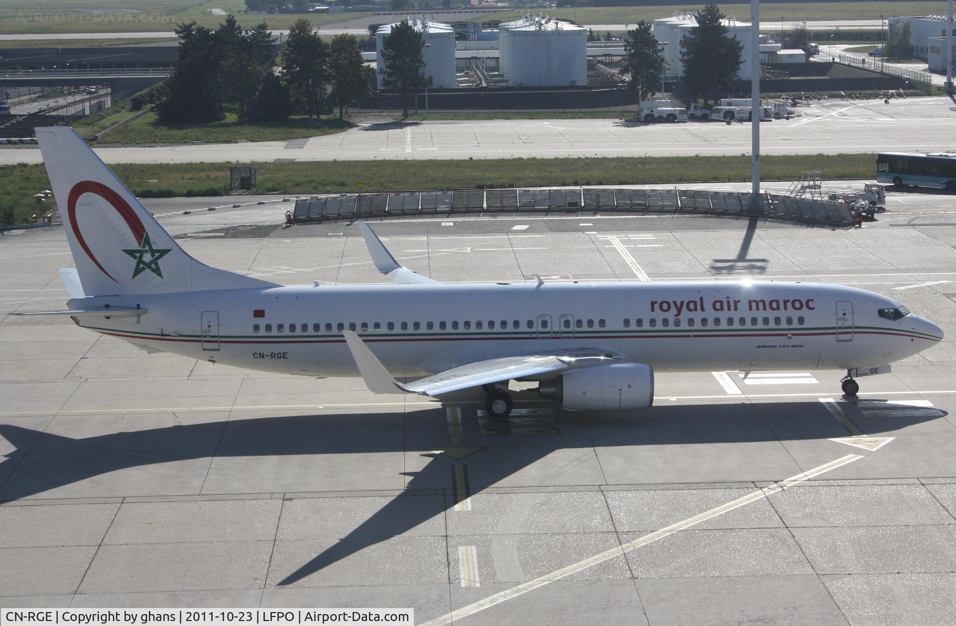 CN-RGE, 2011 Boeing 737-86N C/N 36822, Royal Air Maroc