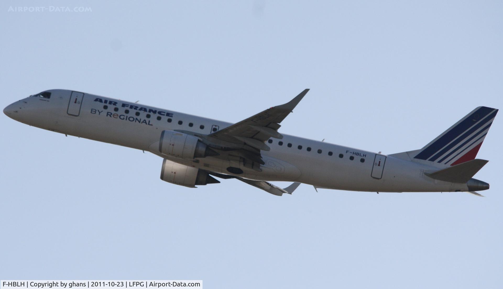 F-HBLH, 2009 Embraer 190LR (ERJ-190-100LR) C/N 19000266, Regional